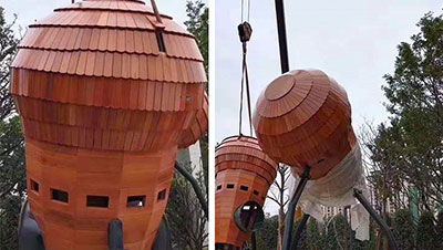 Poly Group'S Large Unpowered Pine Cones Playground