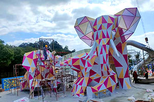 Elephant Slide - Elephant Family Theme Park