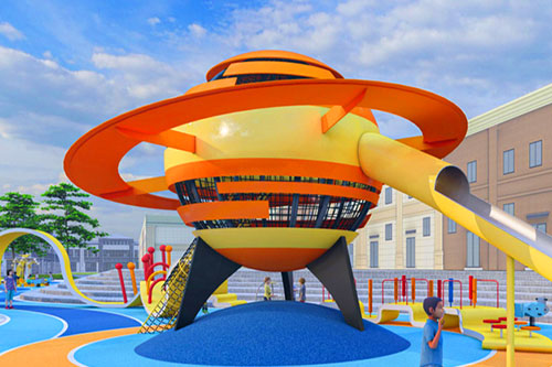 Saturn Ring Planet Playground Stainless Steel Slide Custom