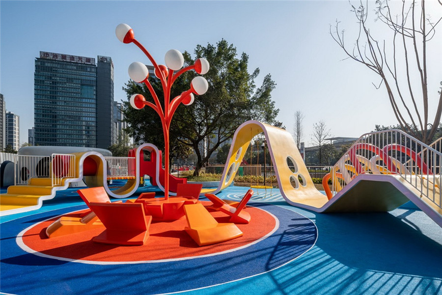 Happy island outdoor playground equipment manufacturer