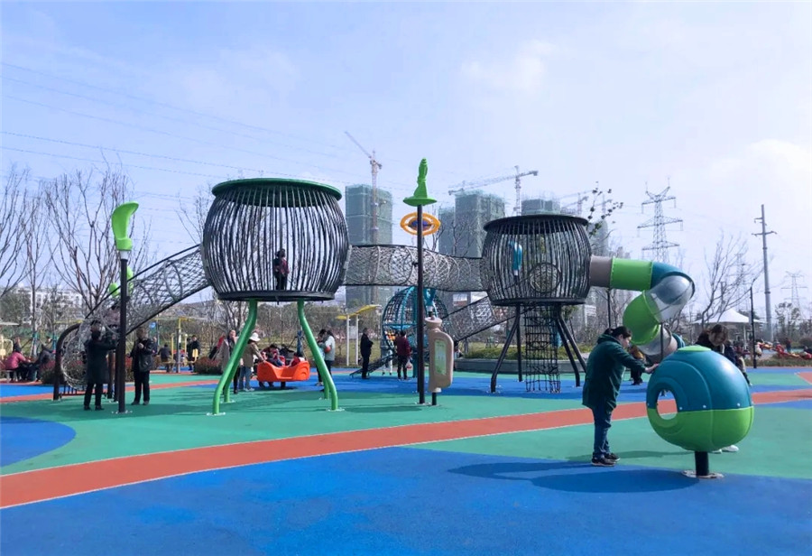 Happy island outdoor playground equipment manufacturer
