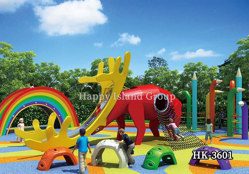 Deer Paradise - Children's Combined Slide,Amusement equipment manufacturer - Happy Island Group.