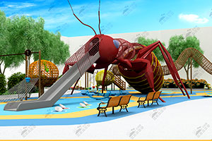 Large Red Ant Slide Kid's Playground Equipment Manufacturer