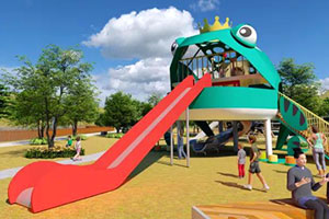 Frog slide - Happy Island Amusement Equipment Customer Case