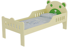 Kindergarten Eco-Friendly Cartoon Bear Kids Beds For Sale