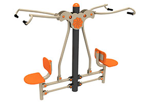 Double Pull Down Machine Outdoor Fitness Equipment Manufacturer
