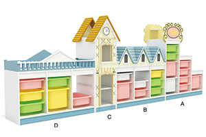 High Quality Kindergarten Multifunctional Cabinet For Sale