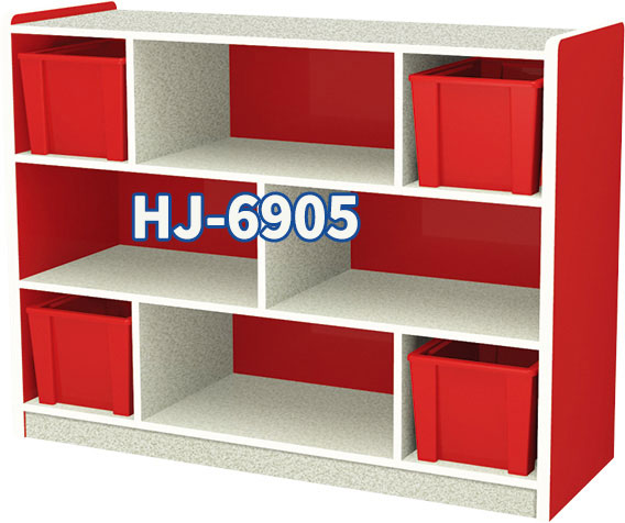 Kindergarten Multi-Color Cabinet Rack For Sale 