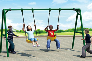 Playground Park Swings with many Available Color