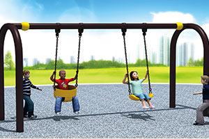 2 Person Outdoor Garden Playground Equipment Kids Swing Set