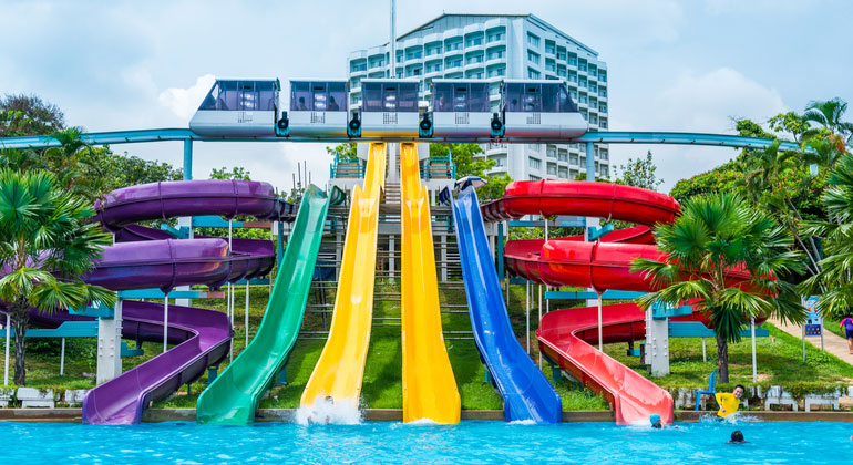 Commercial Aqua Park Large Combined Slide For Sale